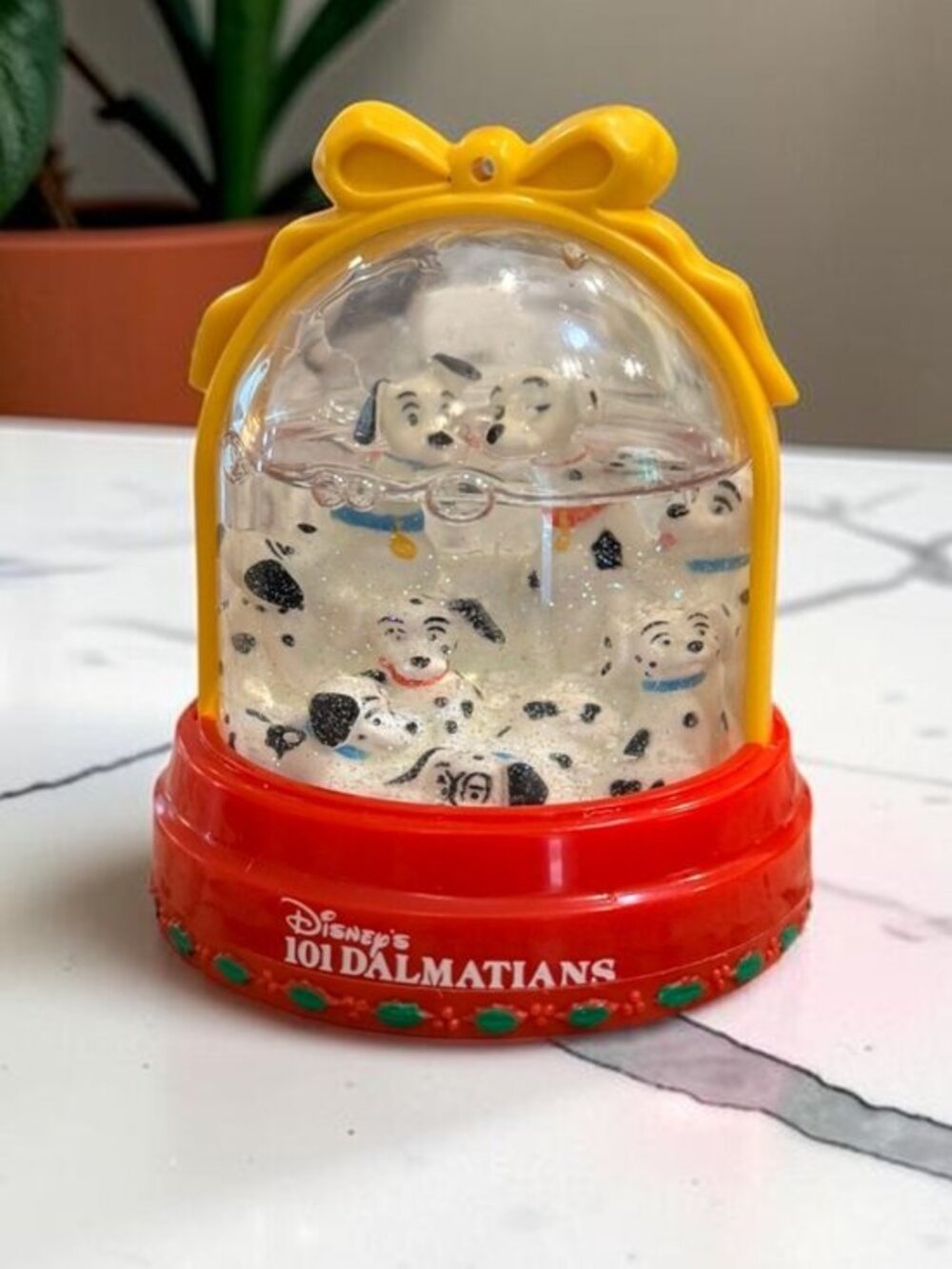 Vintage 1996 McDonald's Disney 101 Dalmatians Snow Dome Globe